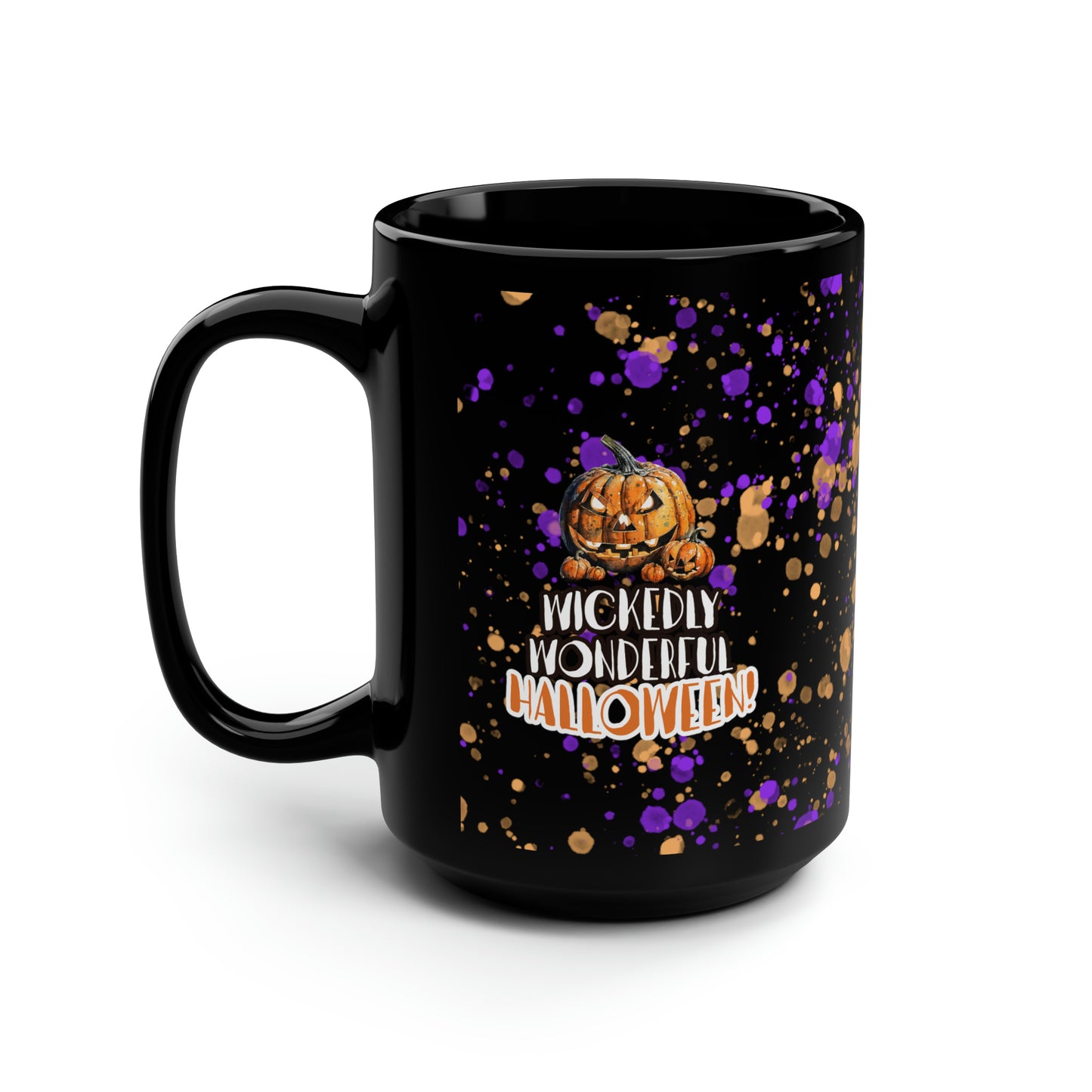 Paws and Pumpkins - Paw Print Halloween 15oz Mug