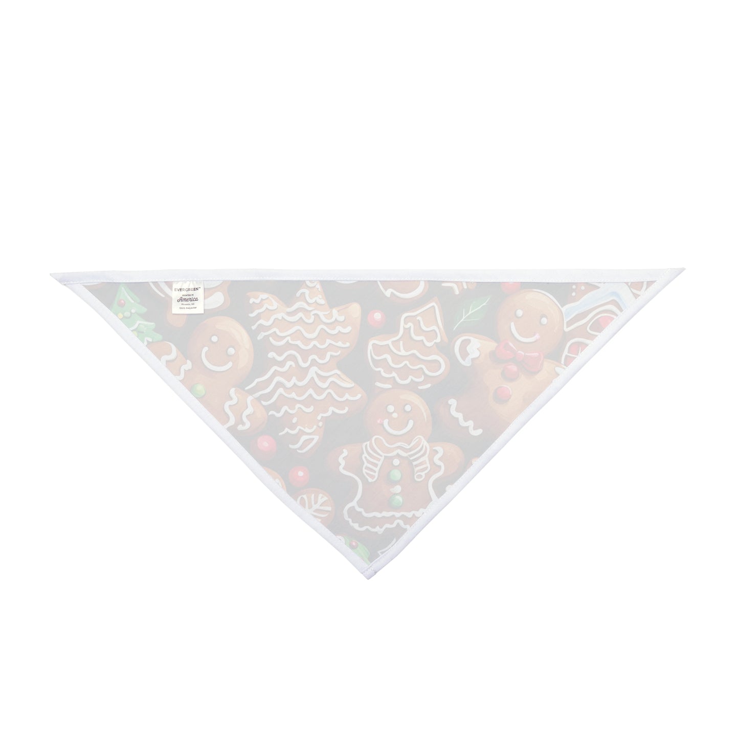 Charming Christmas Gingerbread Dog Bandana - Adorable Pet Accessory