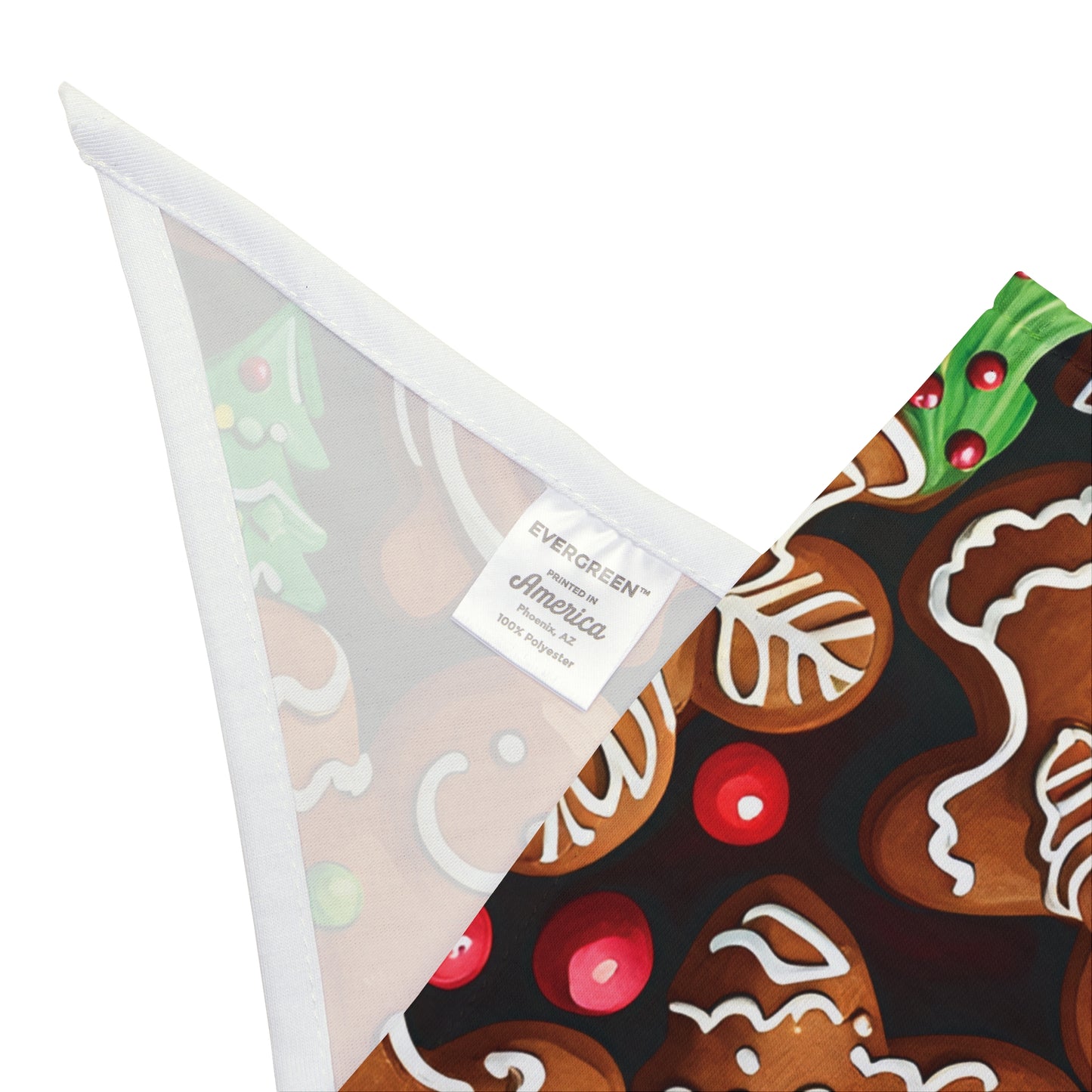 Charming Christmas Gingerbread Dog Bandana - Adorable Pet Accessory