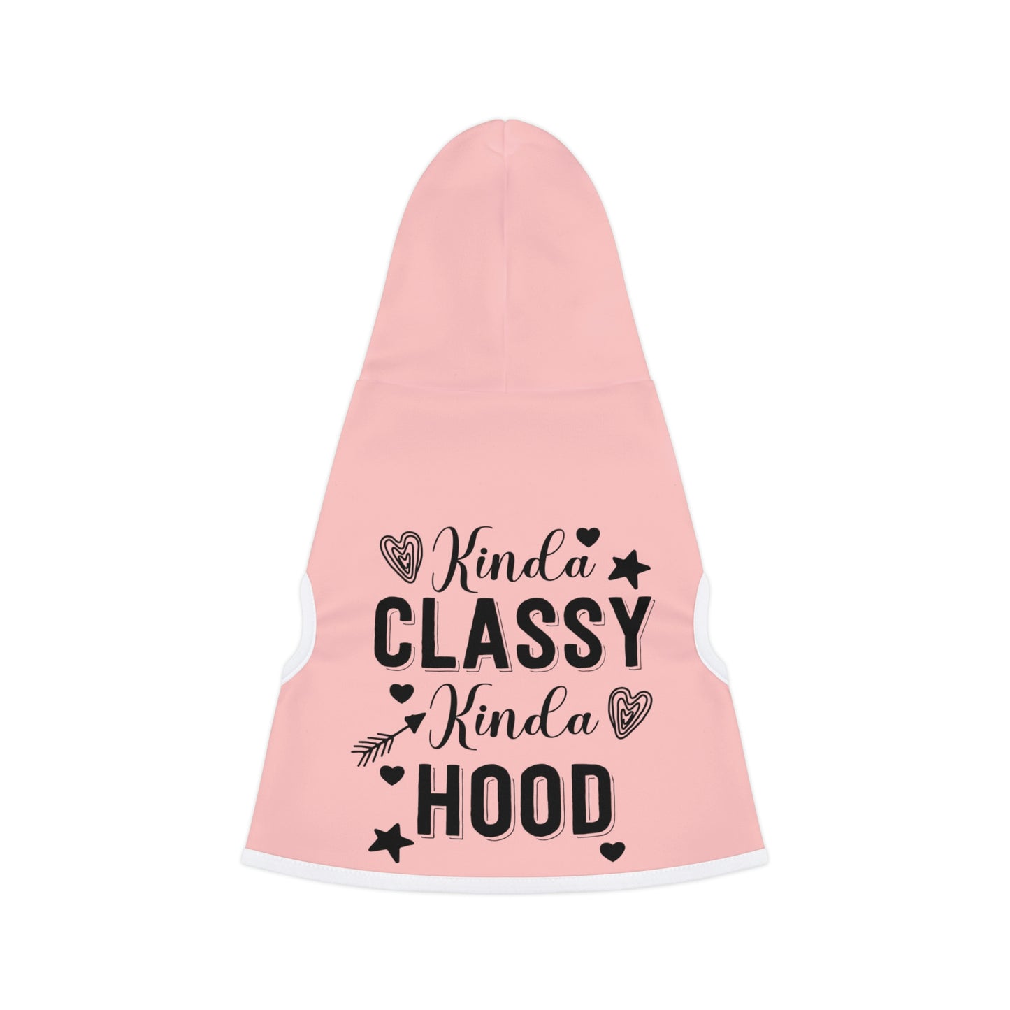 Kinda Classy Kinda Hood Pink Pet Hoodie