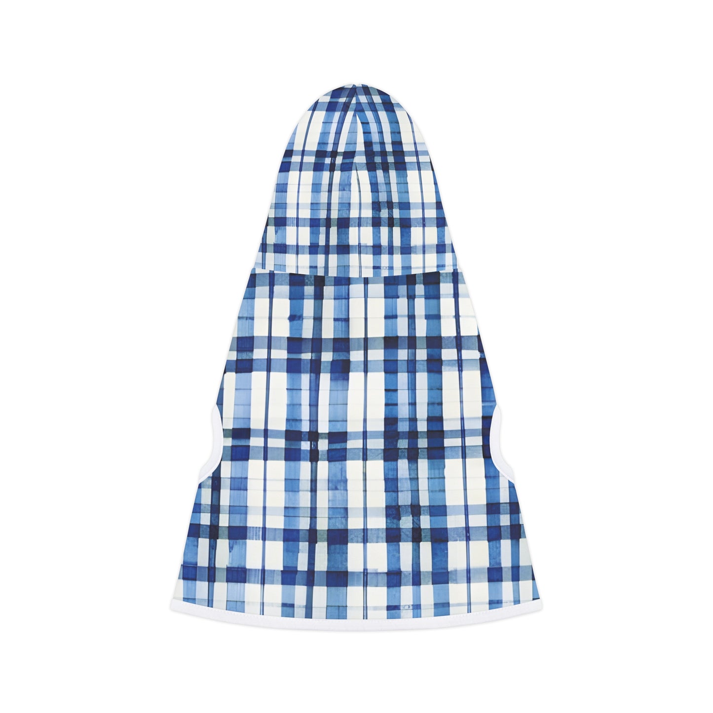 Blue Plaid Pet Hoodie