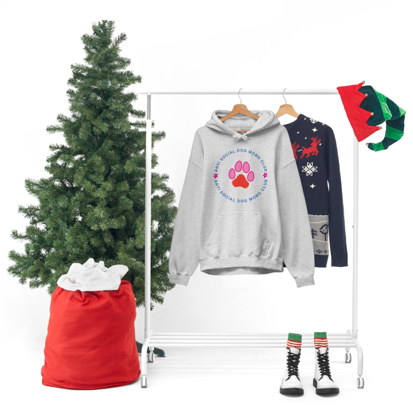 All I need is coffee and my dog Unisex Heavy Blend Hooded Sweatshirt