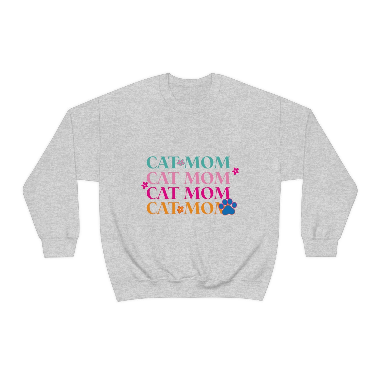 Cat Mom Unisex Heavy Blend™ Crewneck Sweatshirt