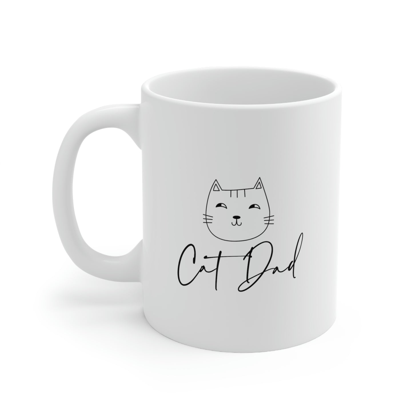 Cat Dad Cat Lover Ceramic Coffee Mug 11oz