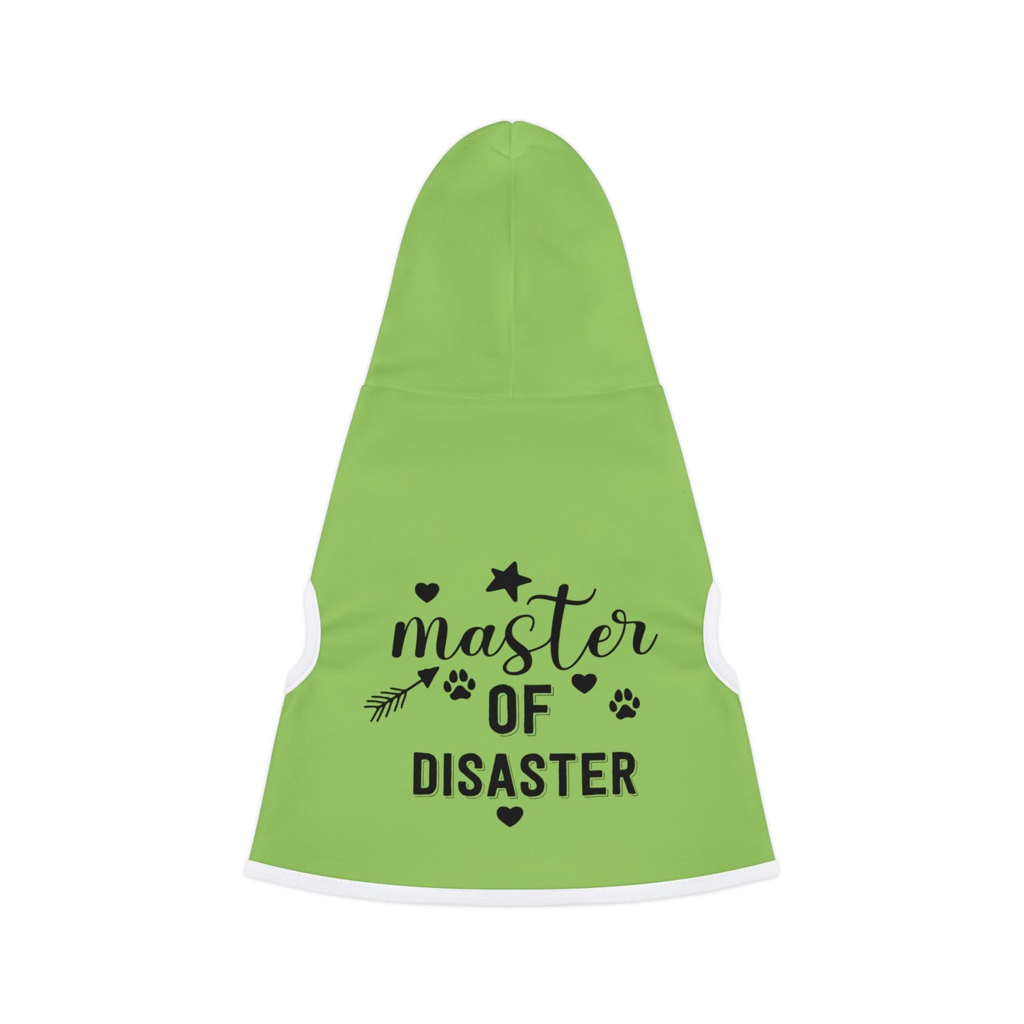 Master of Disaster Mint Pet Hoodie