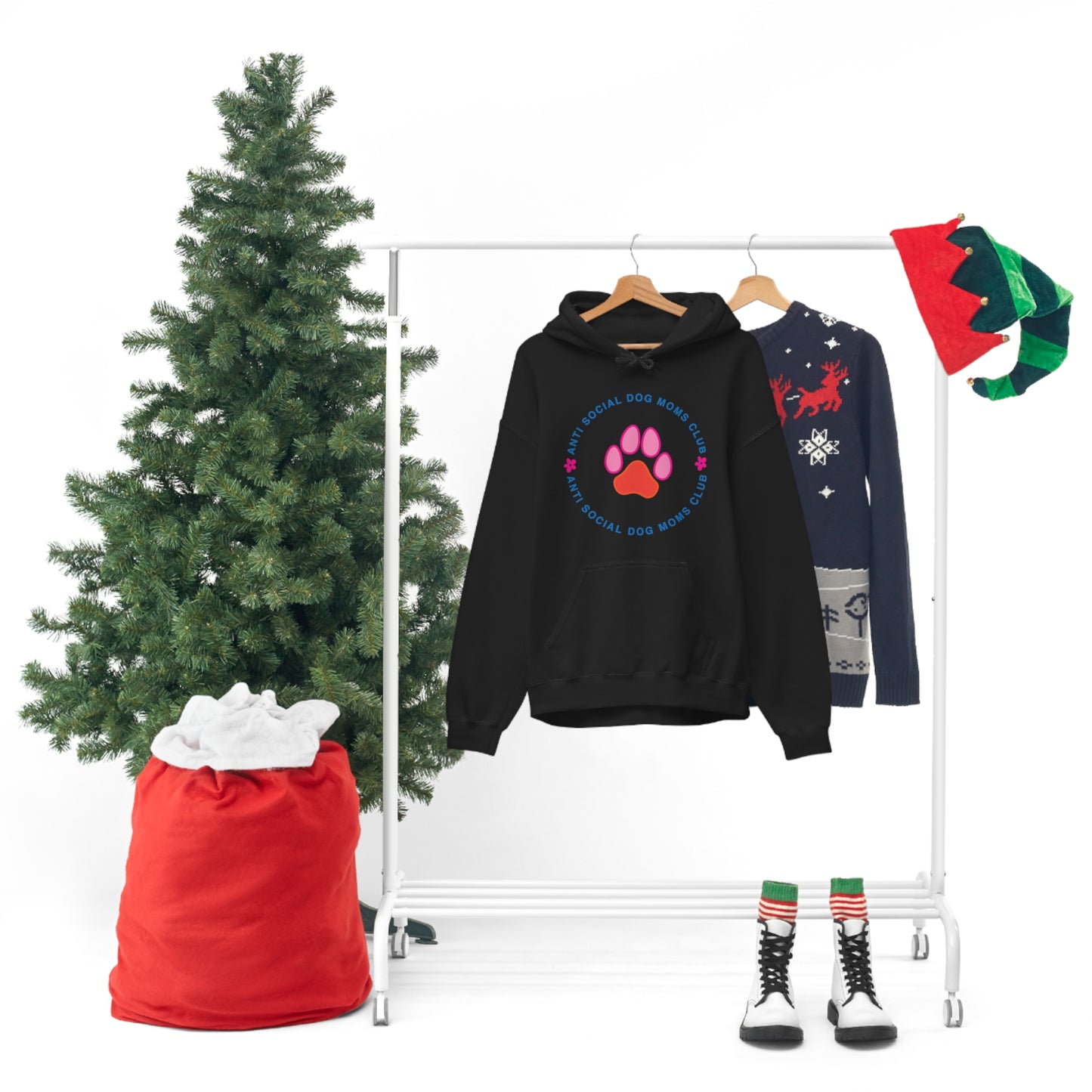 All I need is coffee and my dog Unisex Heavy Blend Hooded Sweatshirt