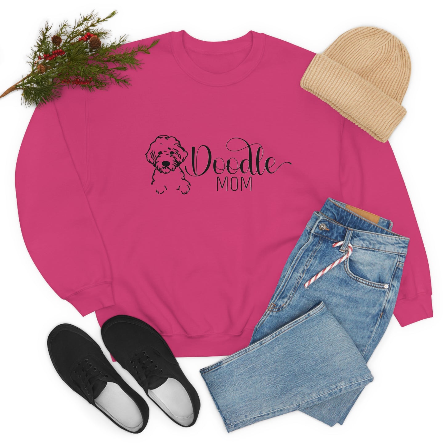 Doodle Mom Unisex Heavy Blend™ Crewneck Sweatshirt