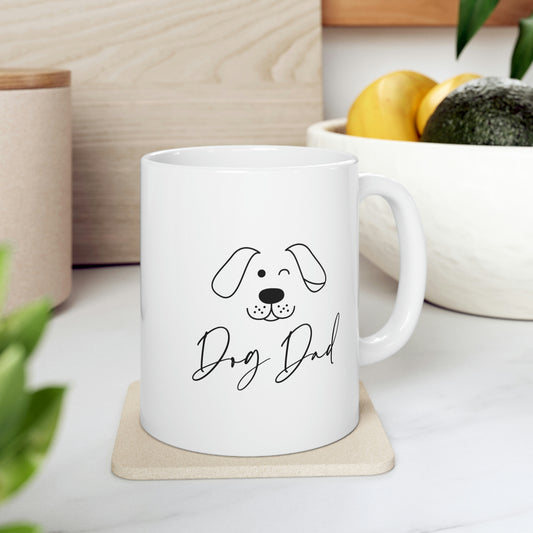Dog Dad Dog Lover Ceramic Coffee Mug 11oz
