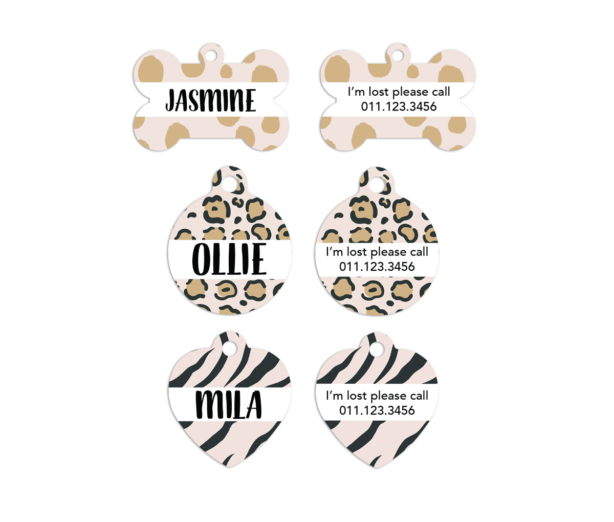 Exotic Animals Pet ID Tags