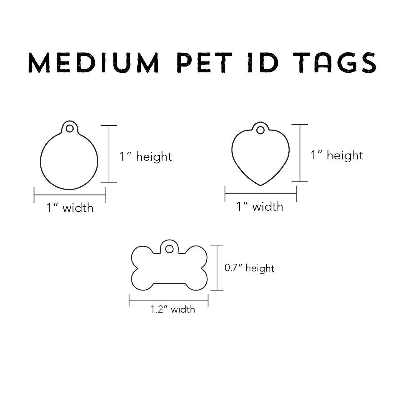 Customized Medium Watercolor Rainbow Pet ID Tags