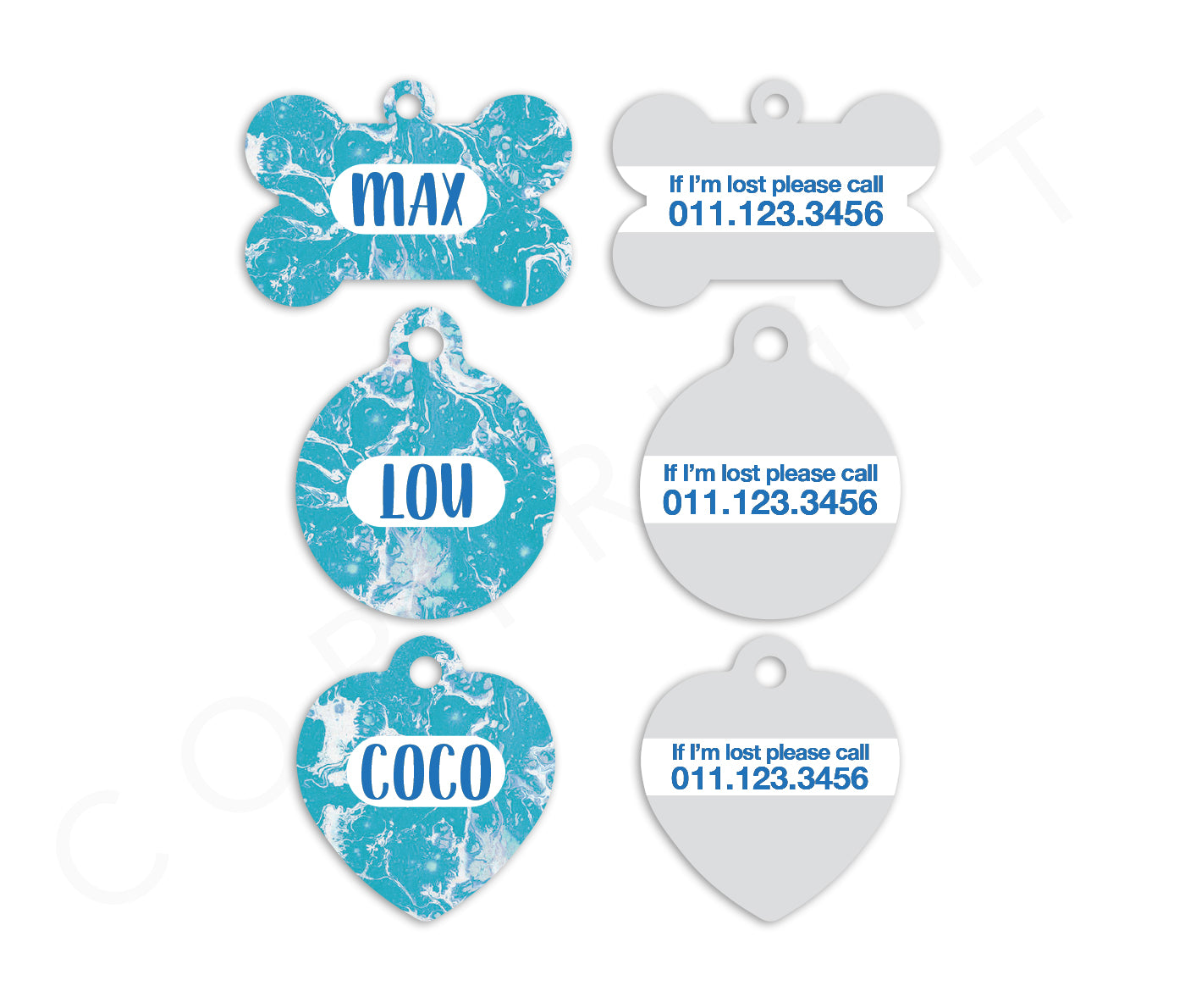 Ocean Pet ID Tags