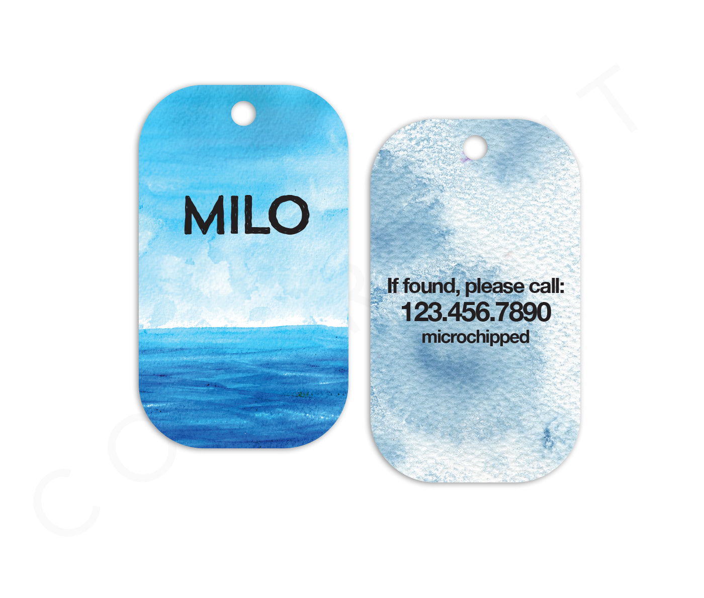 Ocean Military Pet ID Tag