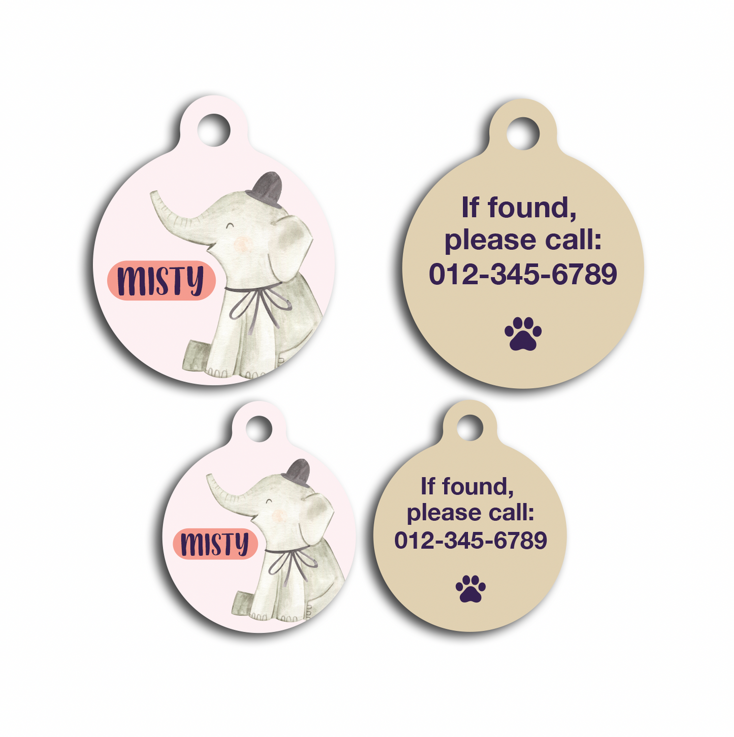 Elephant Pet ID Tag