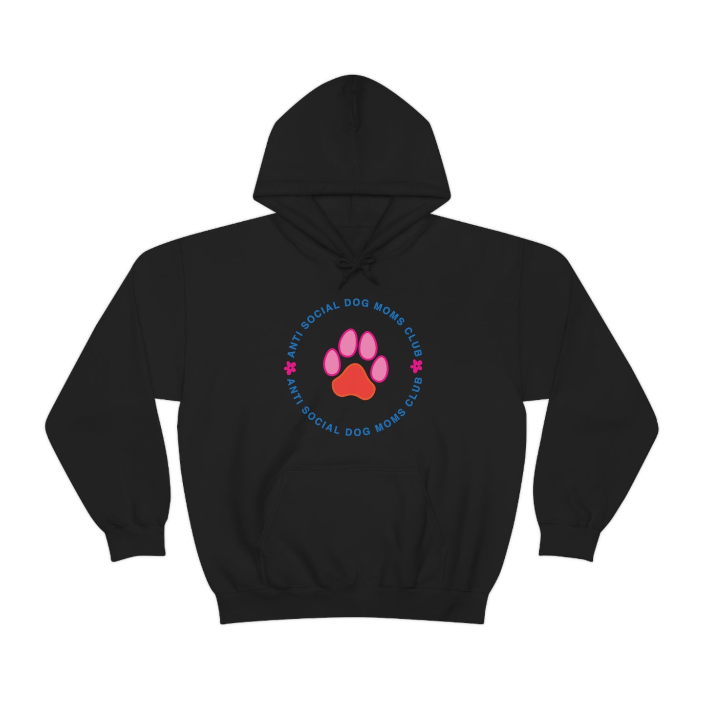 Anti Social Dog Moms Club Unisex Heavy Blend Hooded Sweatshirt