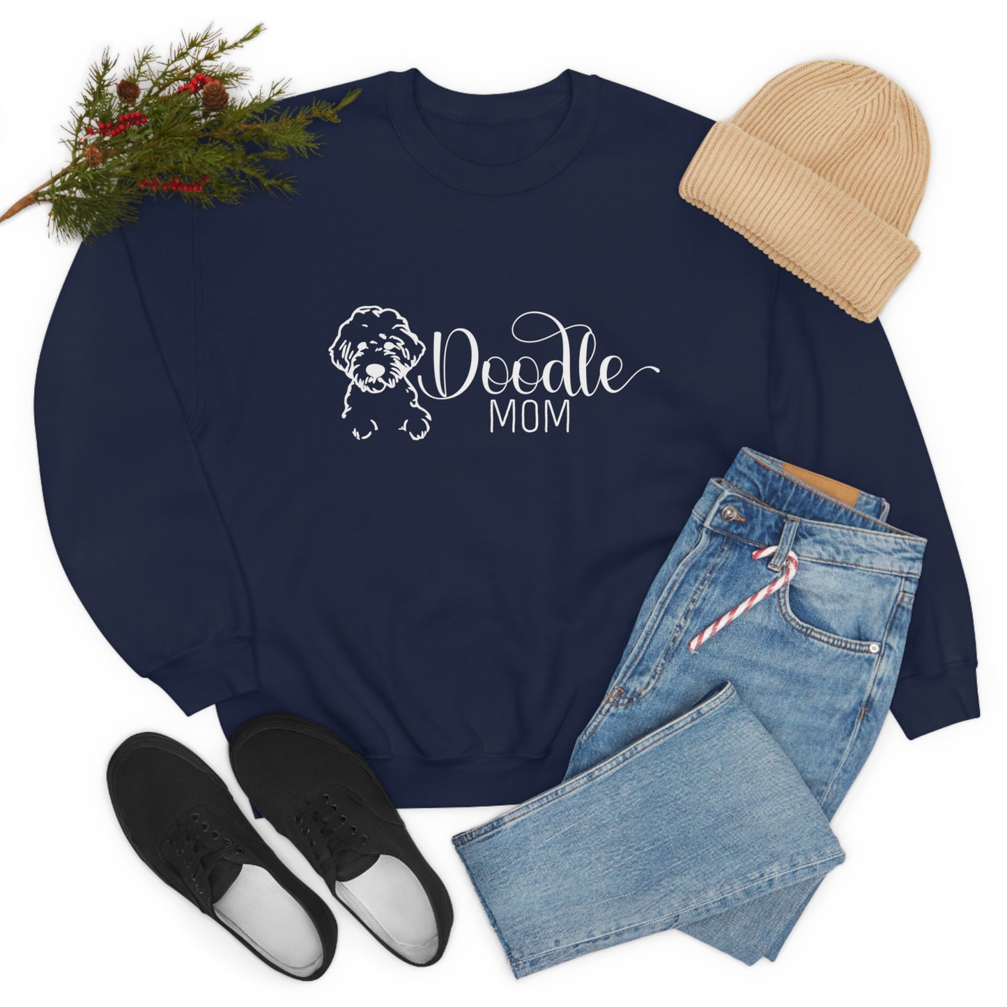 Doodle Mom Unisex Heavy Blend™ Crewneck Sweatshirt