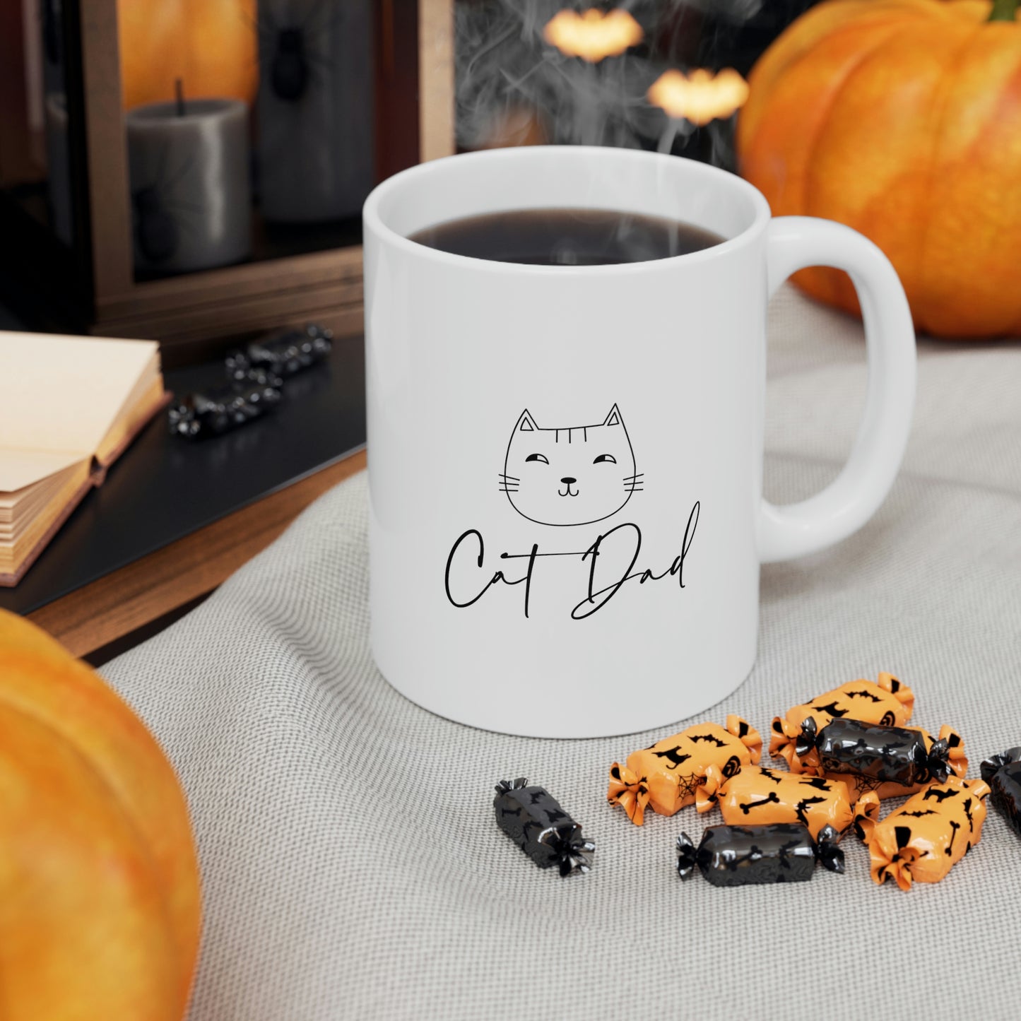 Cat Dad Cat Lover Ceramic Coffee Mug 11oz