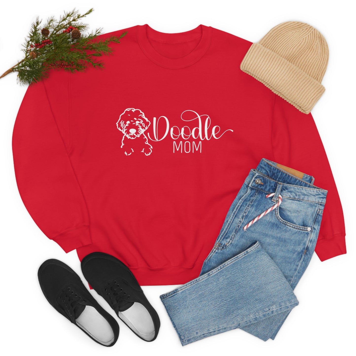 Doodle Mom Unisex Heavy Blend™ Crewneck Sweatshirt
