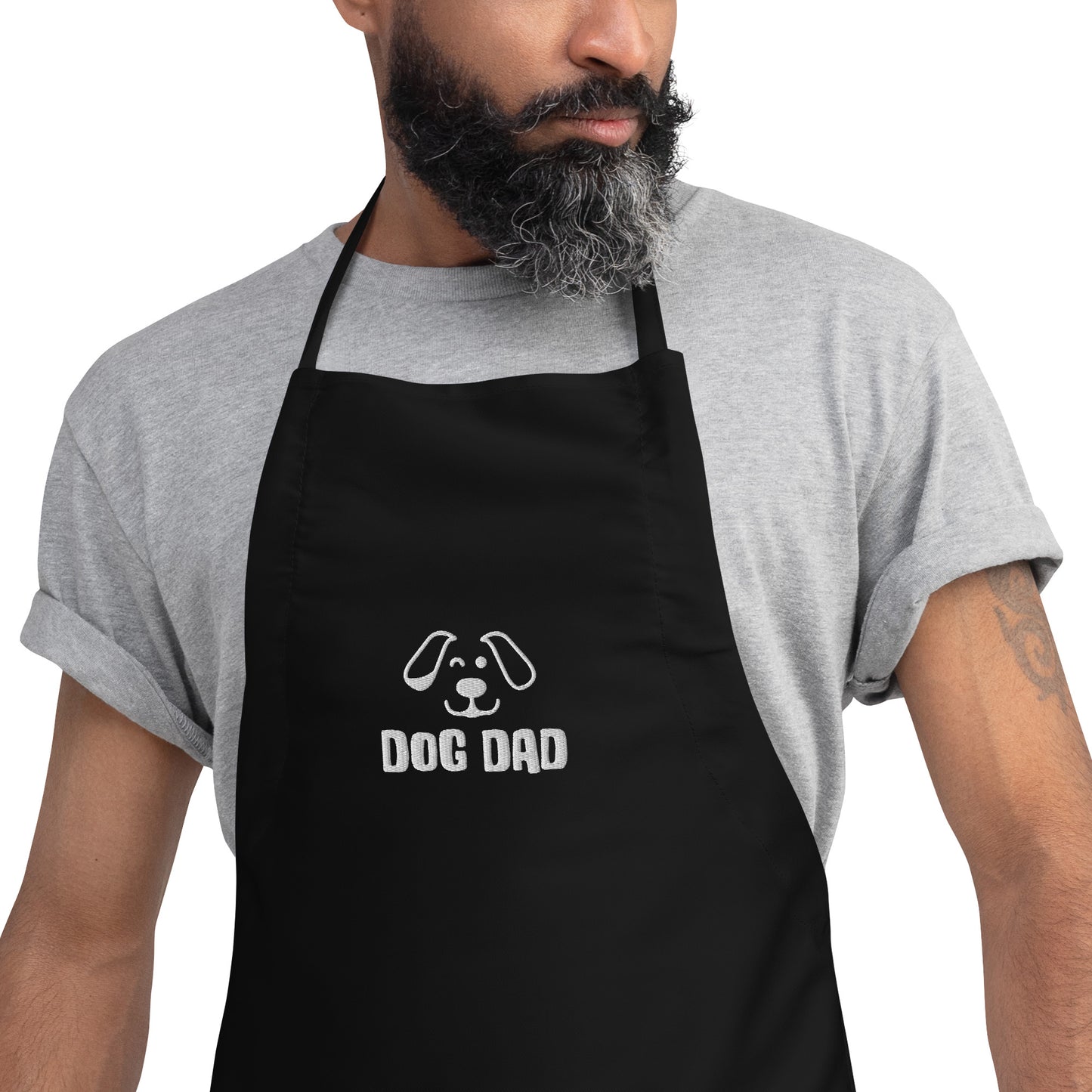 Dog Dad Black Apron