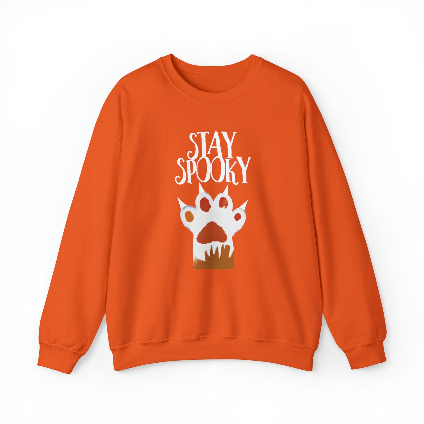 Halloween Paw Stay Spooky Sweatshirt Unisex for Fall