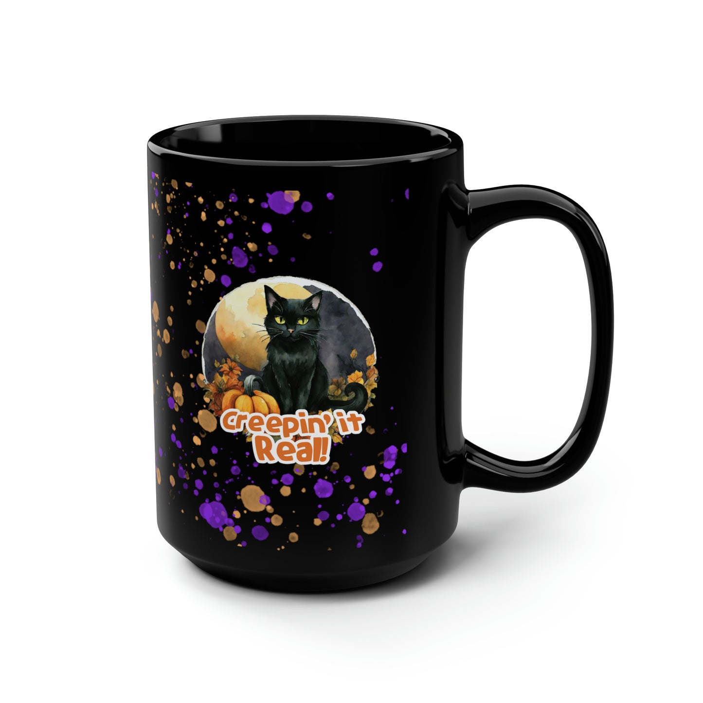 Witch's Familiar - Black Cat Halloween 15oz Mug