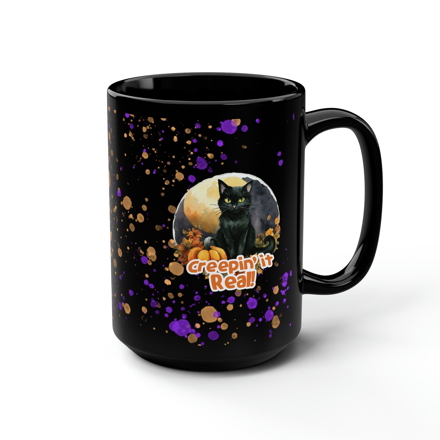 Witch's Familiar - Black Cat Halloween 15oz Mug