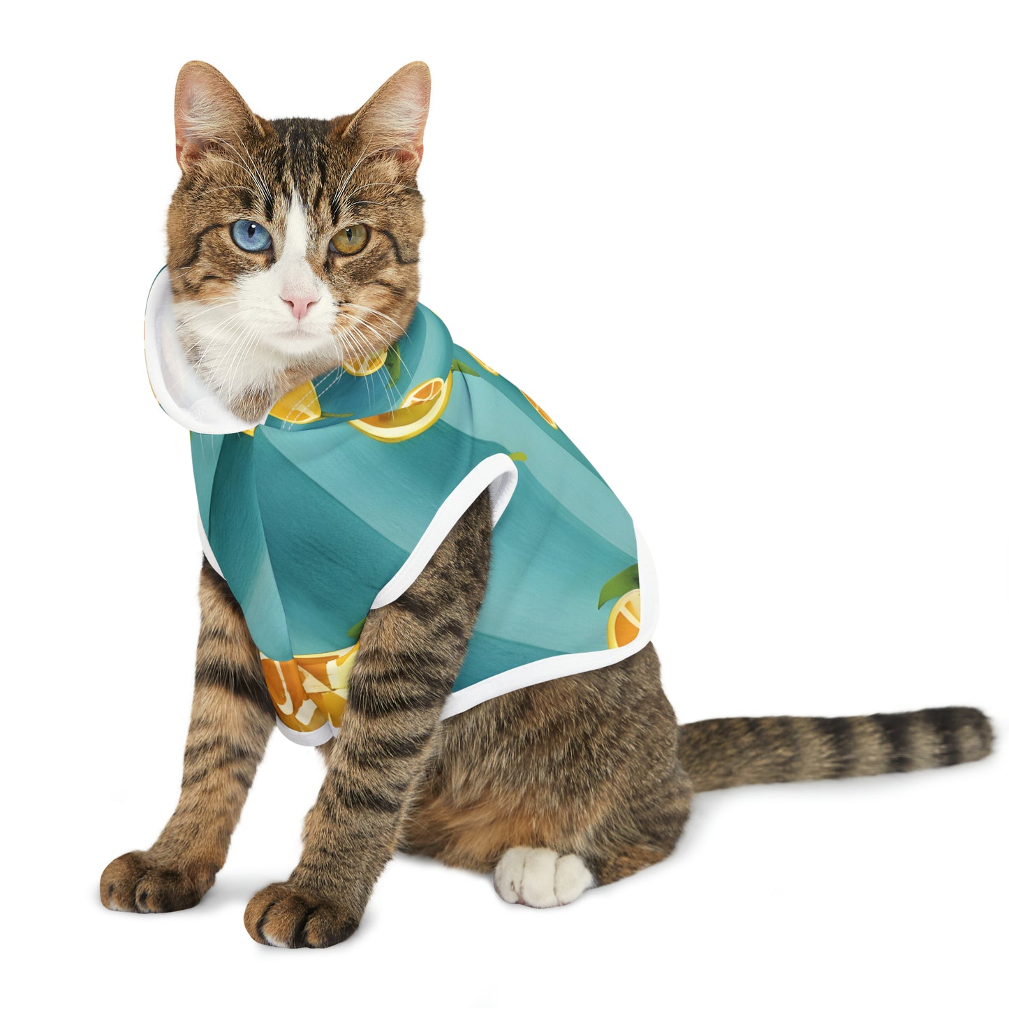 Watercolor Lemon Pet Hoodie - Stylish and Vibrant Dog/Cat Clothing
