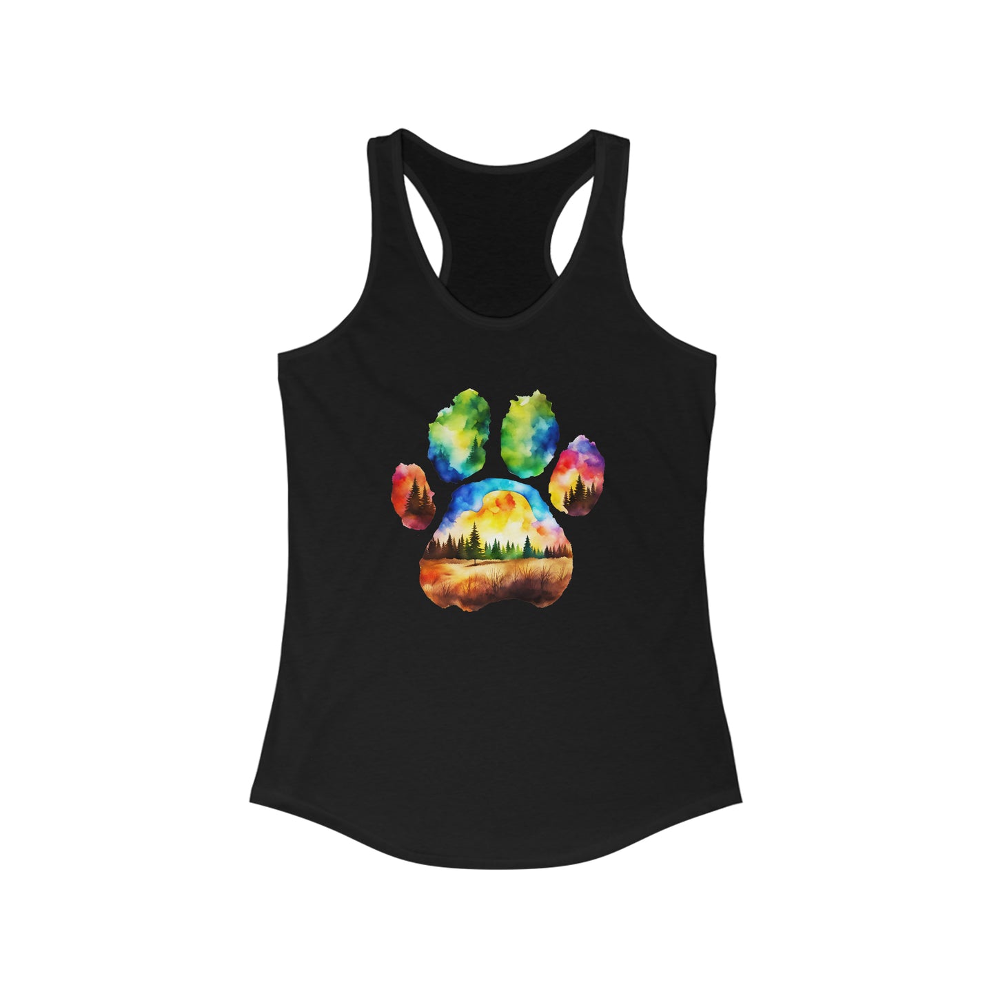 Pawsitively Adorable Women's Tank Top - Trendy Paw Print Design - Perfect Gift for Animal Lovers!