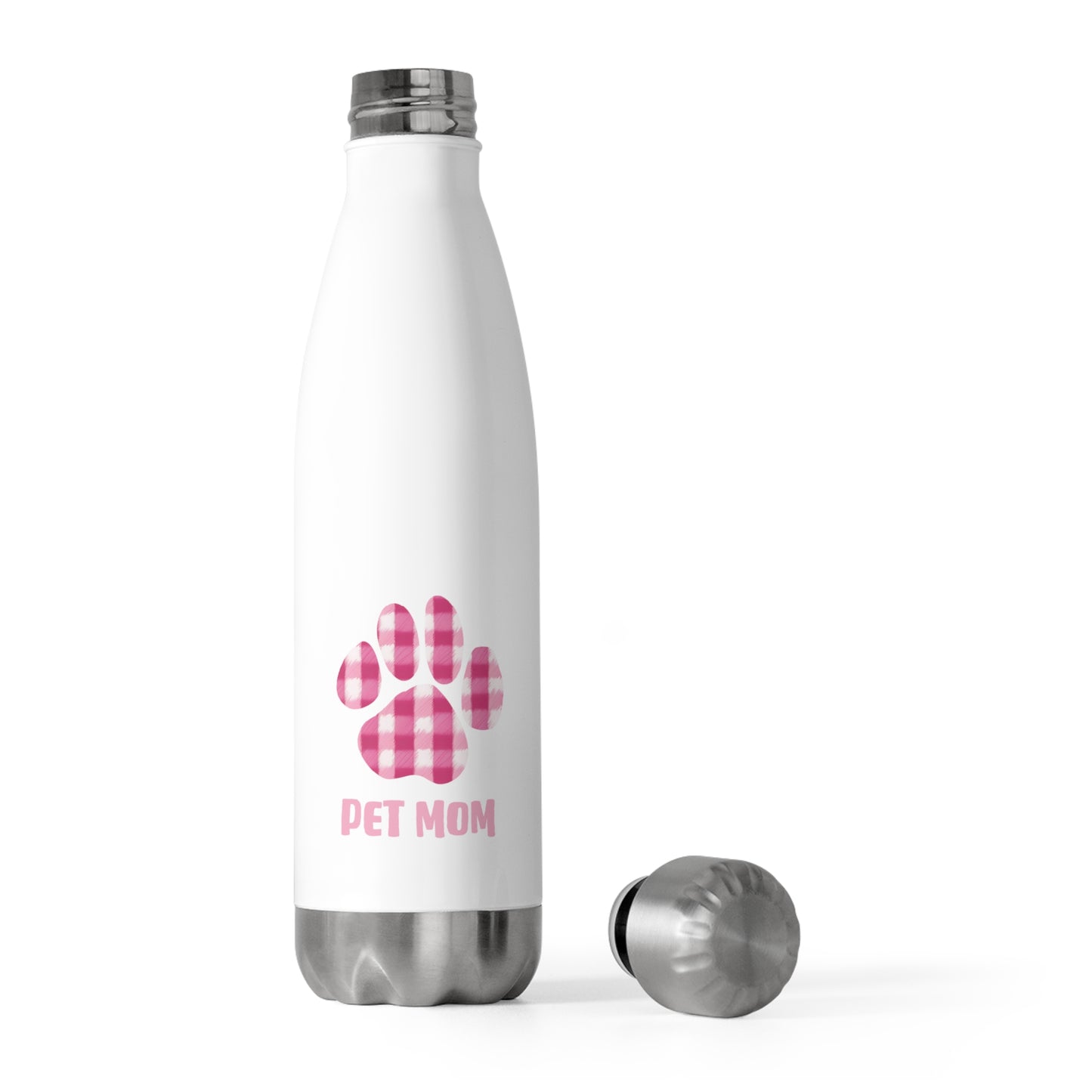 Paw Print Pet Mom Insulated Stainless Steel Bottle - 20oz
