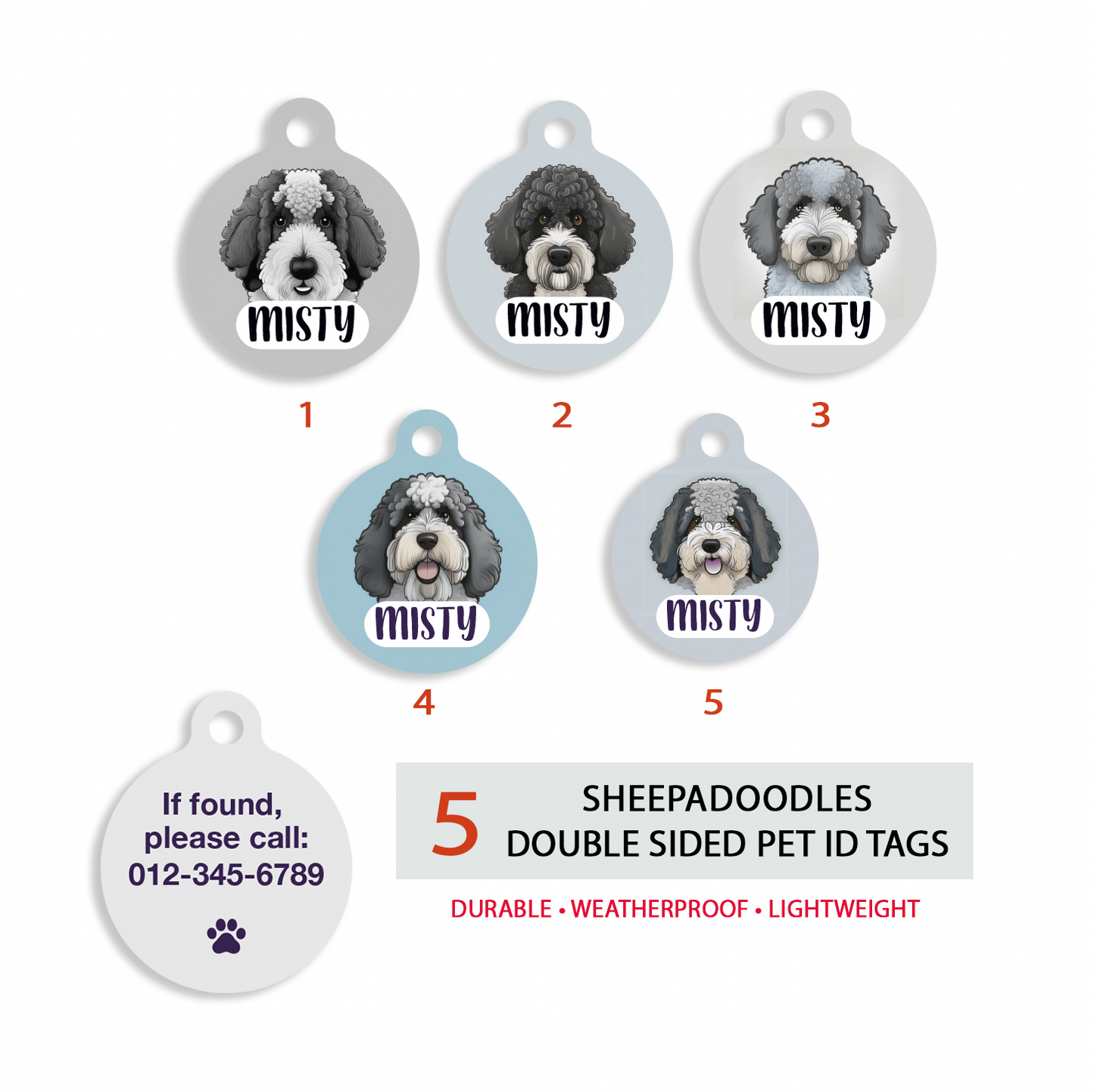 Sheepadoodles Pet ID Tag