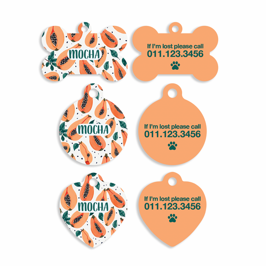 Papaya Pet ID Tags