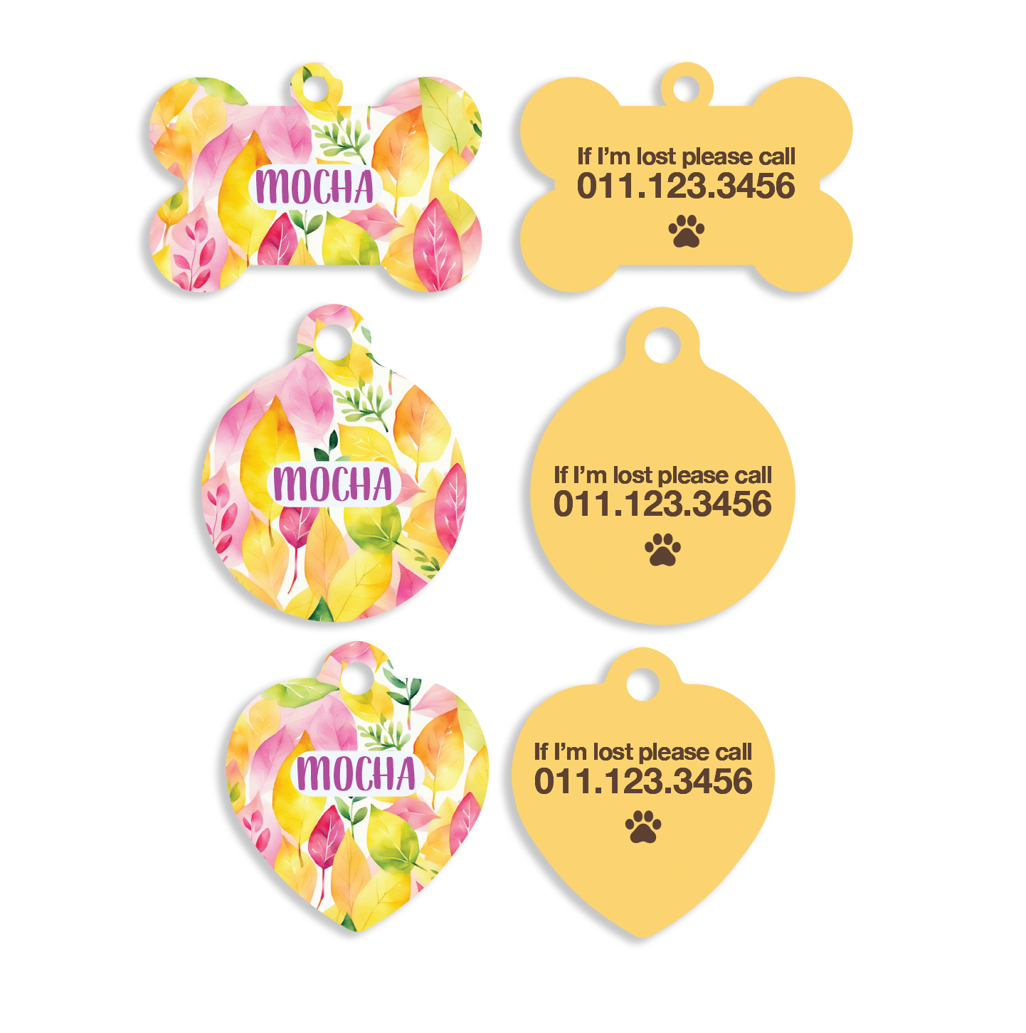 Spring Art Pet ID Tags