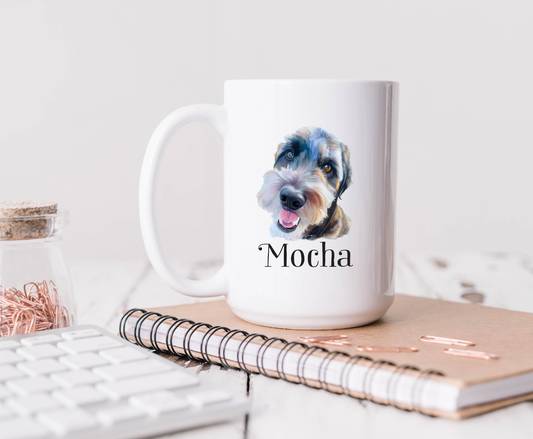 Personalized Pet Mug Custom with your pet's picture on a mug