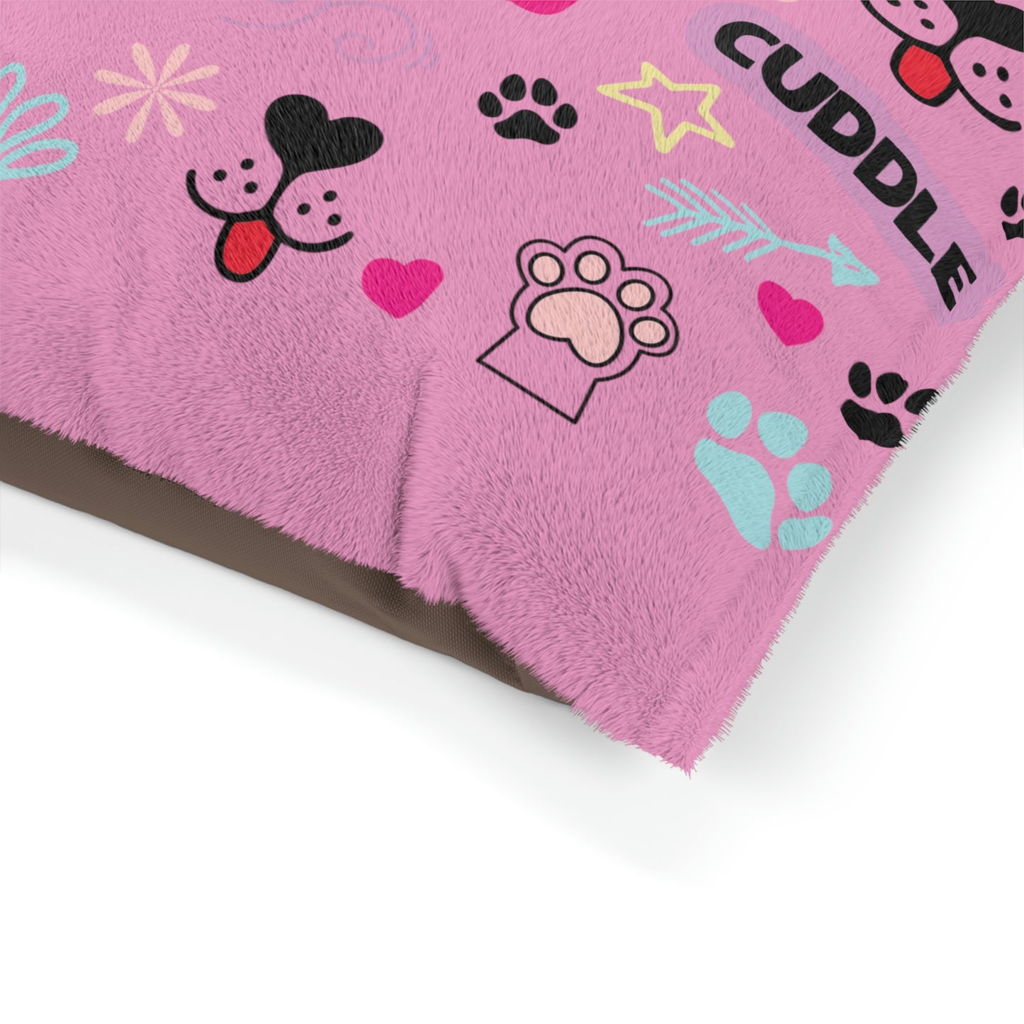 Pink Dog Bed Soft Dog Pillow with Modern Cute Style