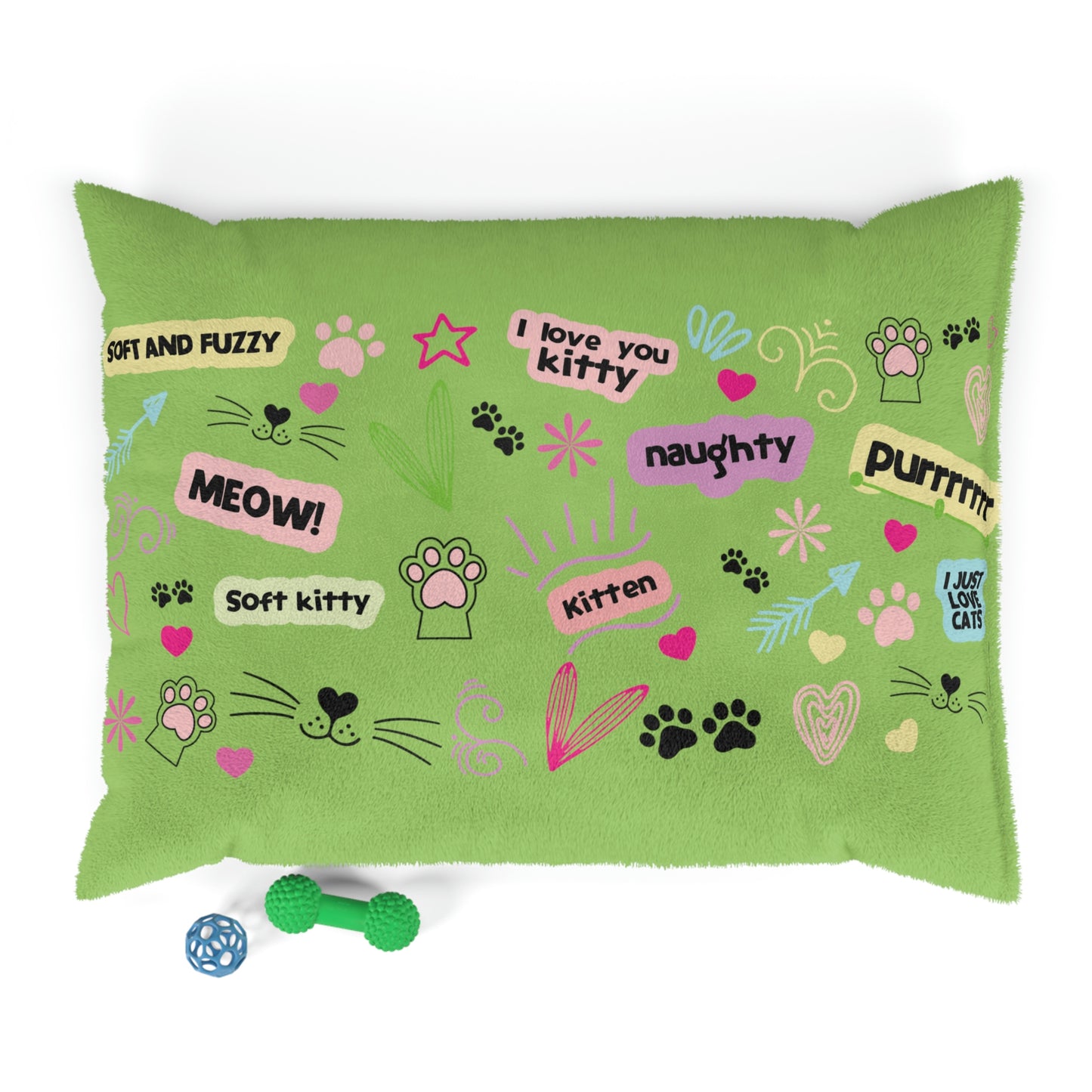 Mint Cat Bed Soft Cat Pillow