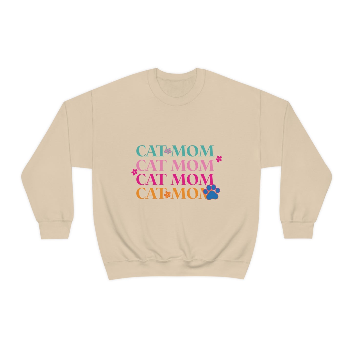 Cat Mom Unisex Heavy Blend™ Crewneck Sweatshirt