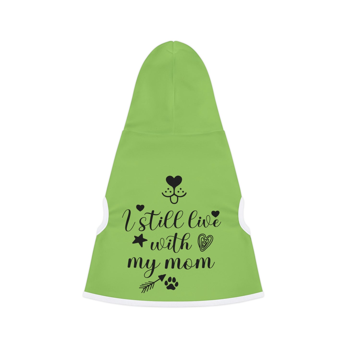 I still live with my mom mint Pet Hoodie