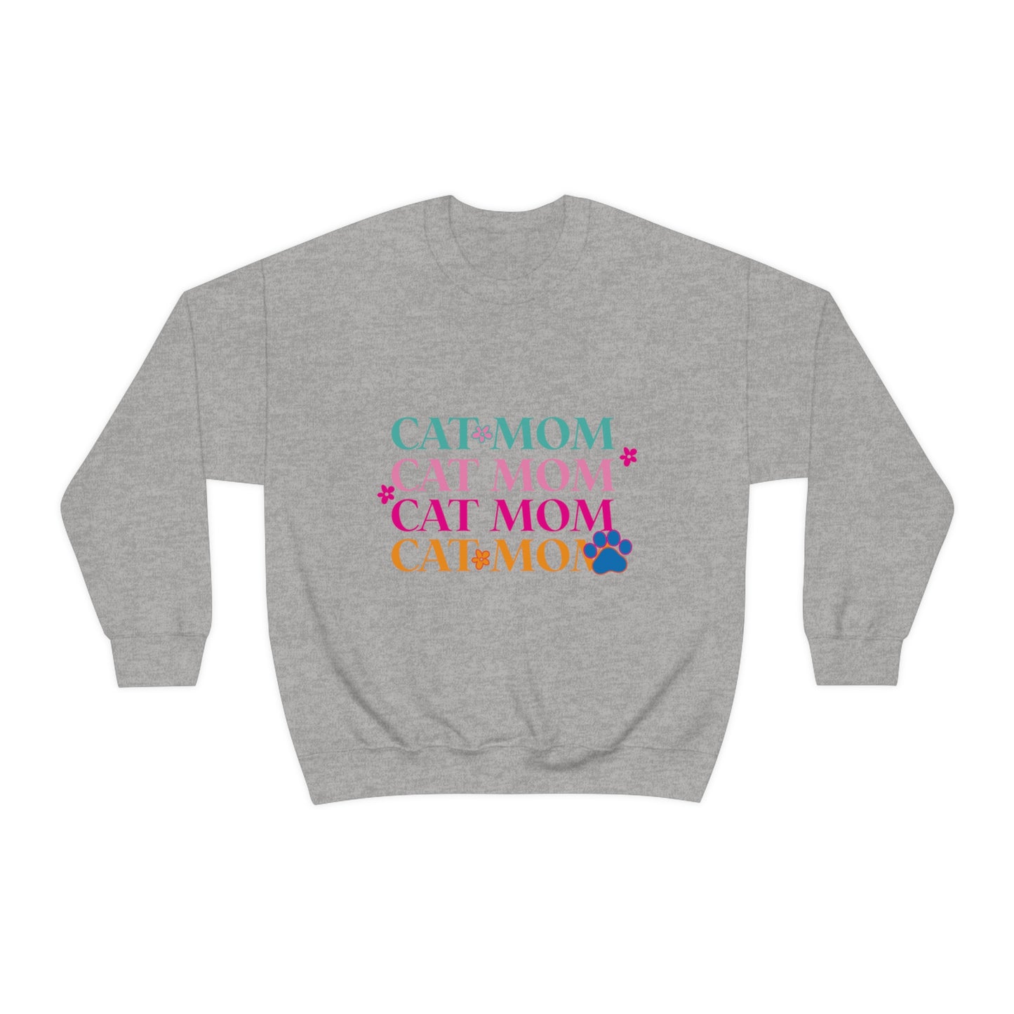 Cat Mom Unisex Heavy Blend™ Crewneck Sweatshirt