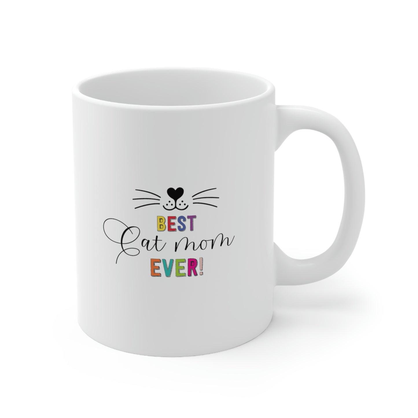Best Cat Mom Ceramic Mug 11oz