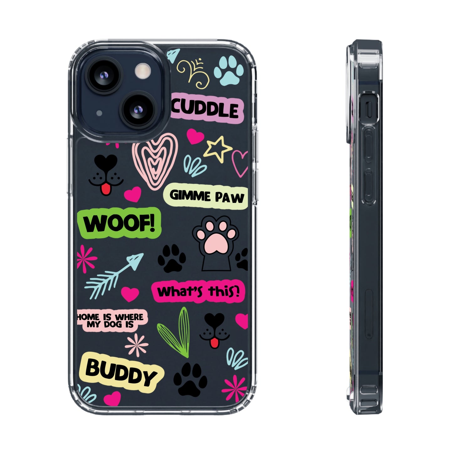 Dog Clear iPhone Cases
