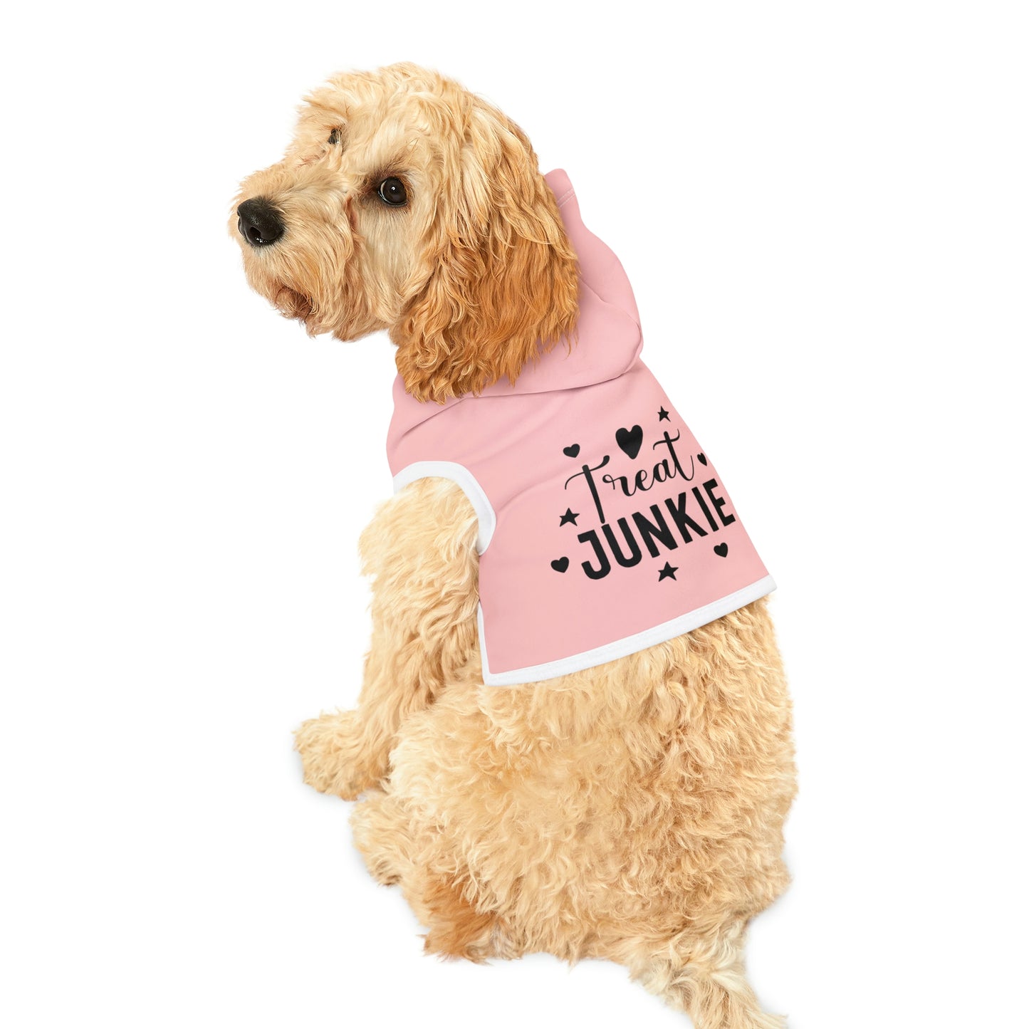 Treat Junkie Pink Pet Hoodie