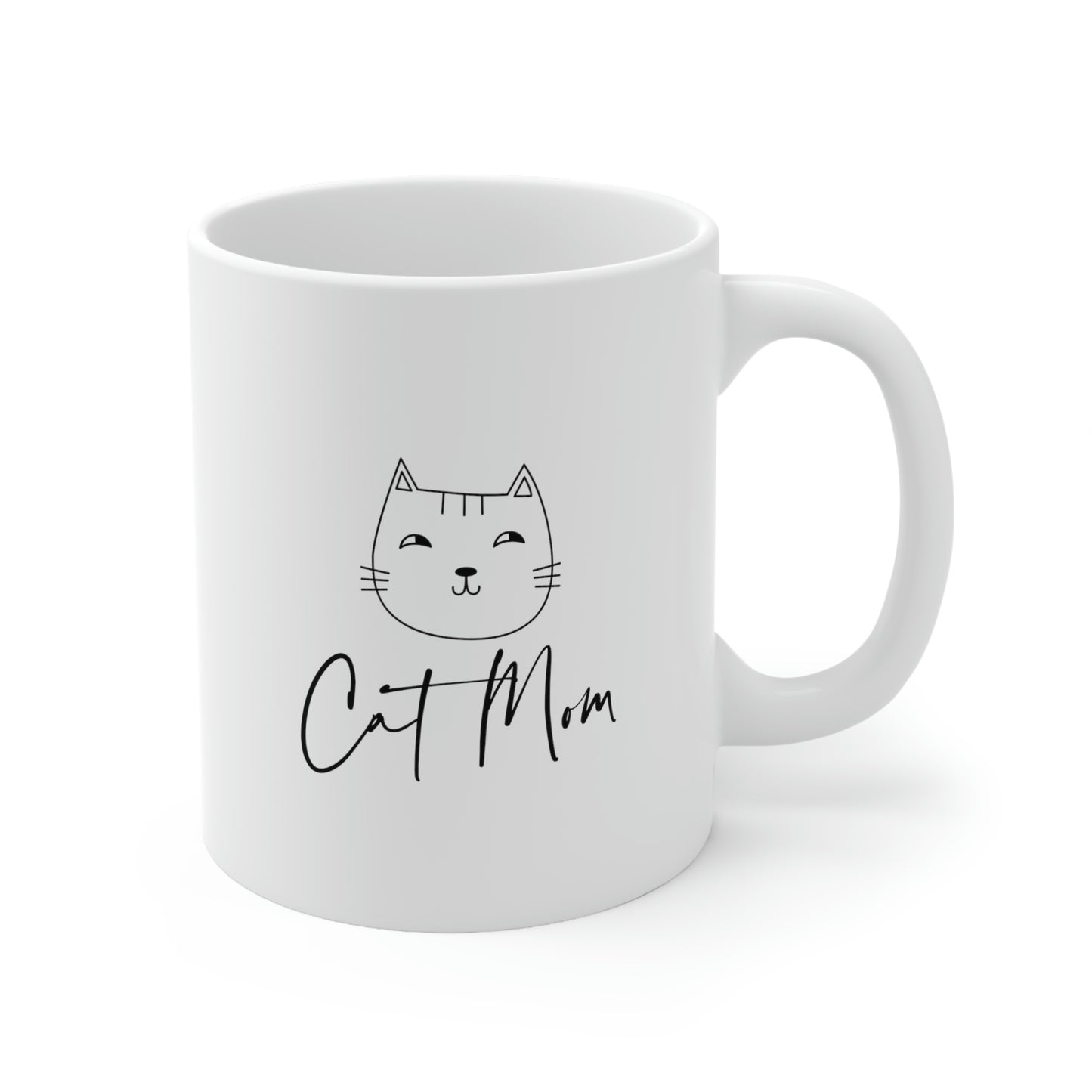 Cat Mom Cat Lover Ceramic Coffee Mug 11oz