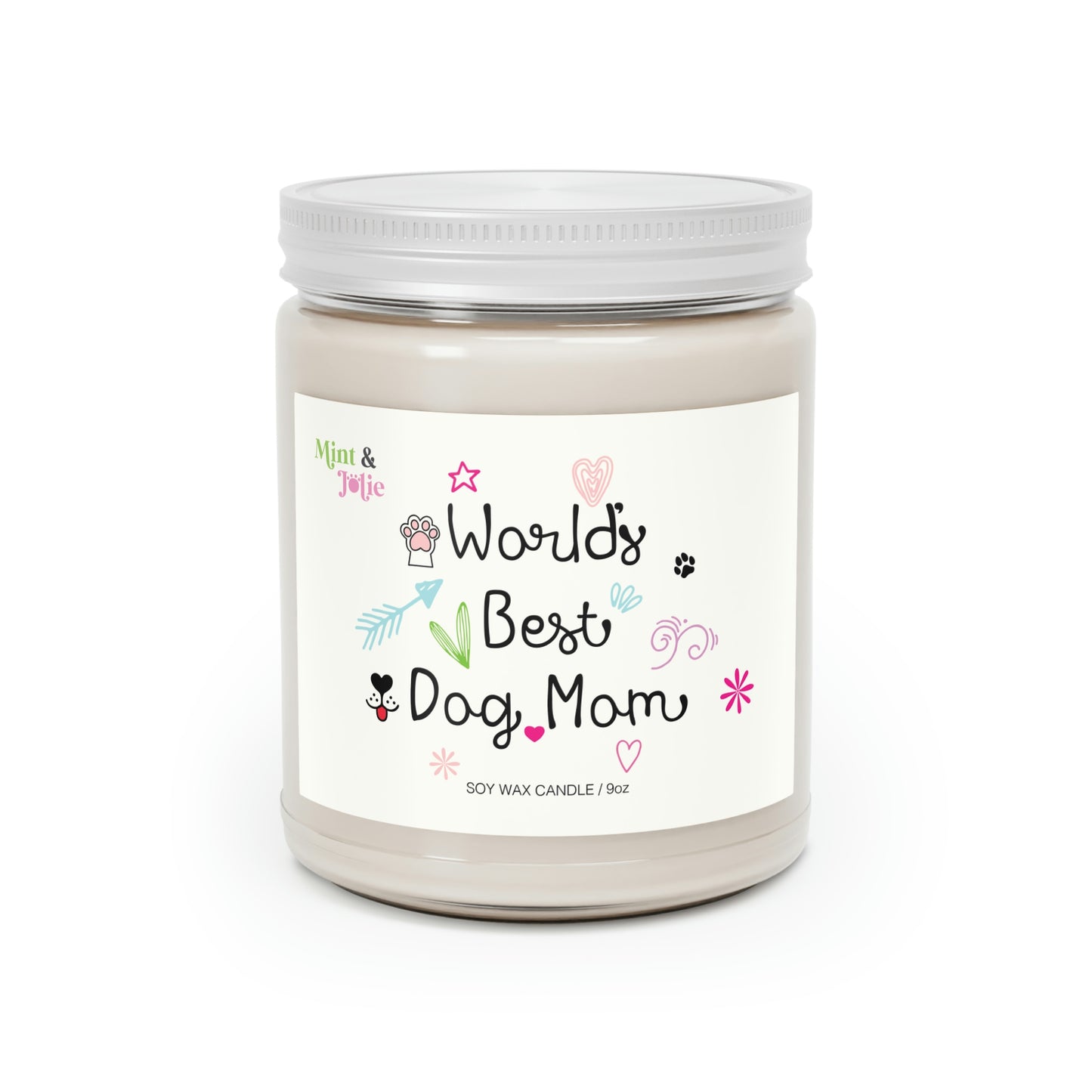 World's Best Dog Mom Scented Candles, 9oz