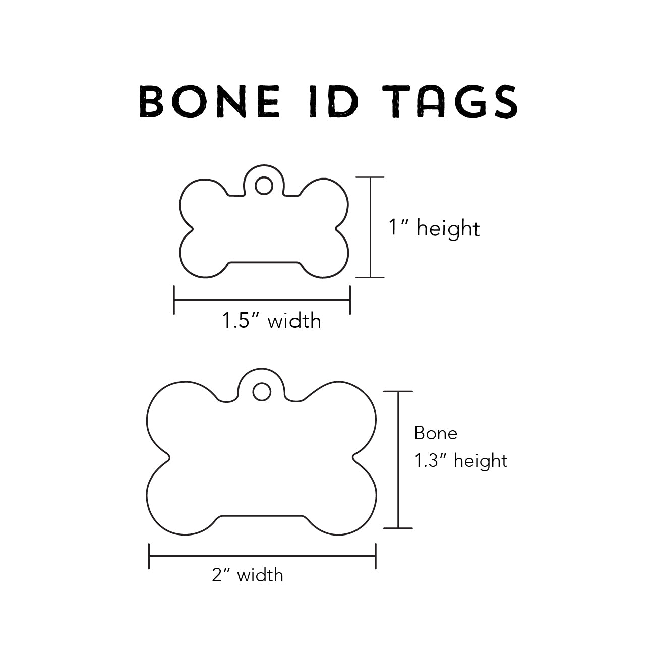 Customized Extra- Large Bone Army Pet ID Tags