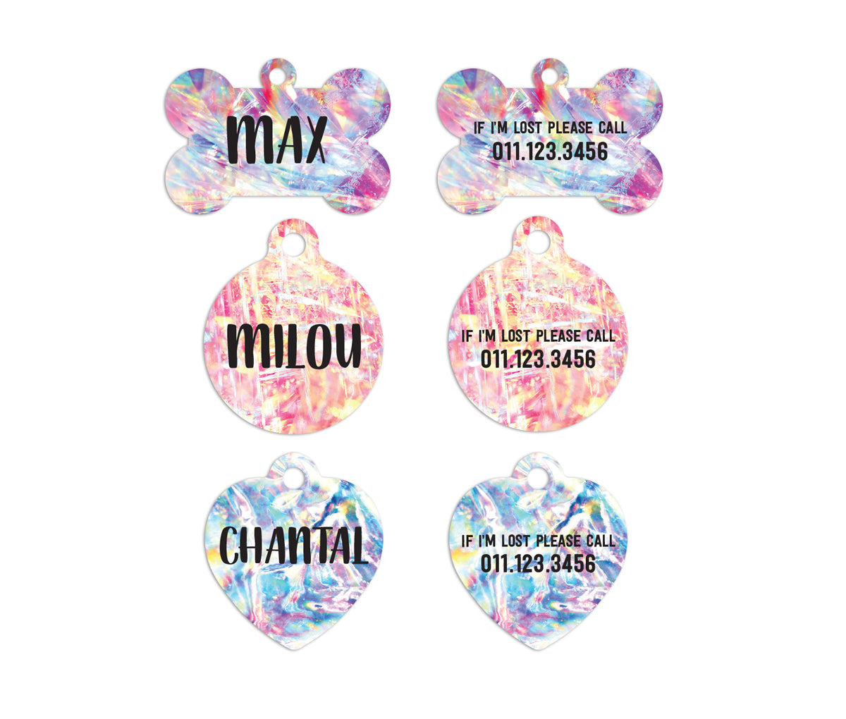 Holographic Pet ID Tags