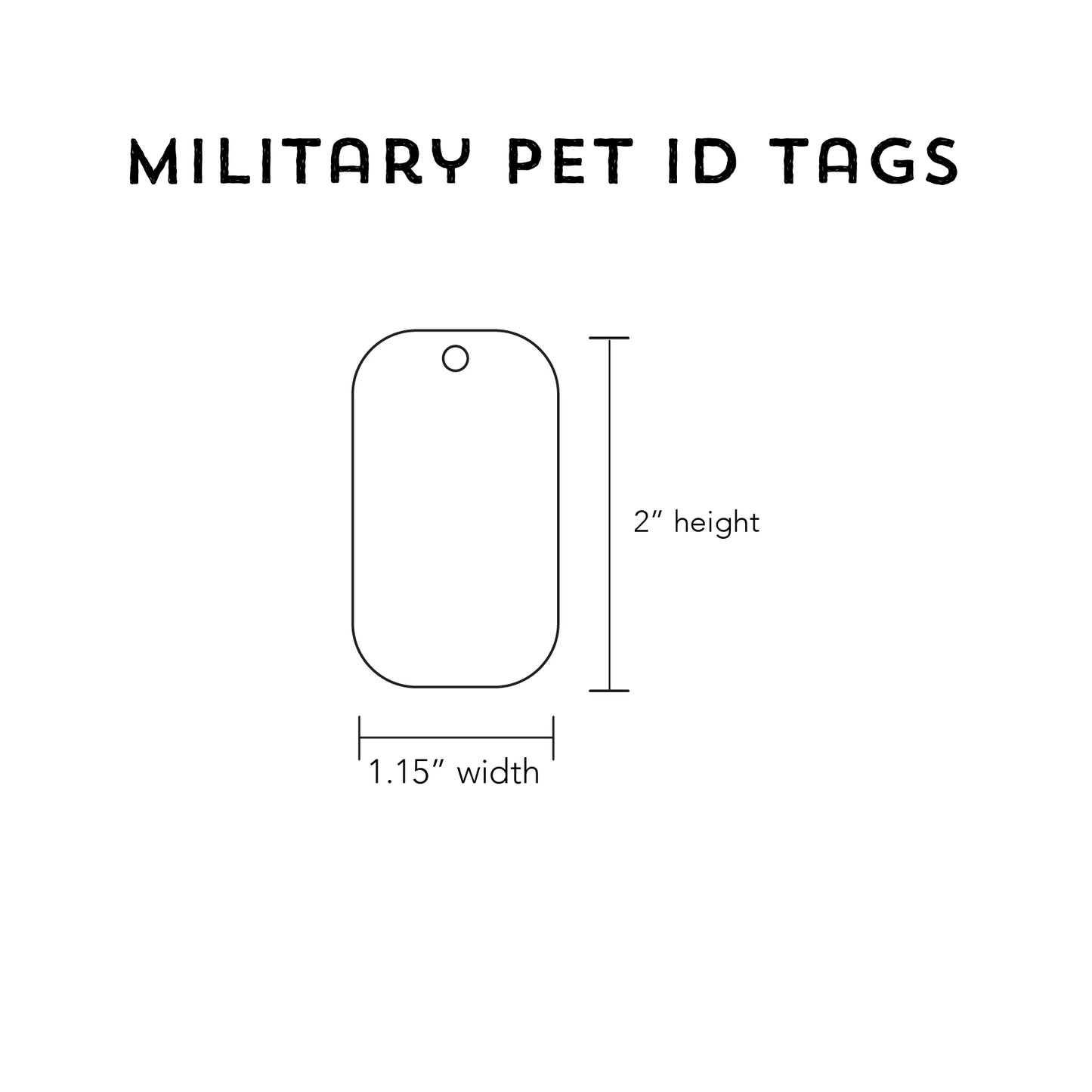 Nature Military Pet ID Tag