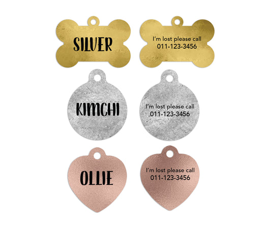 Shimmer Pet ID Tags