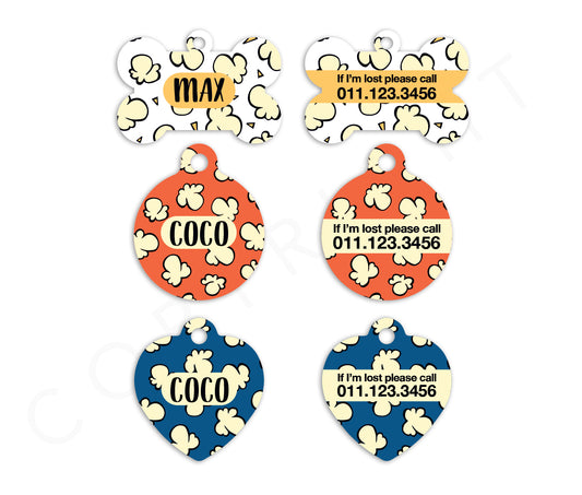 Popcorn Pet ID Tags