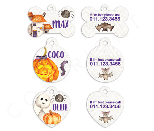 Halloween Pet ID Tags