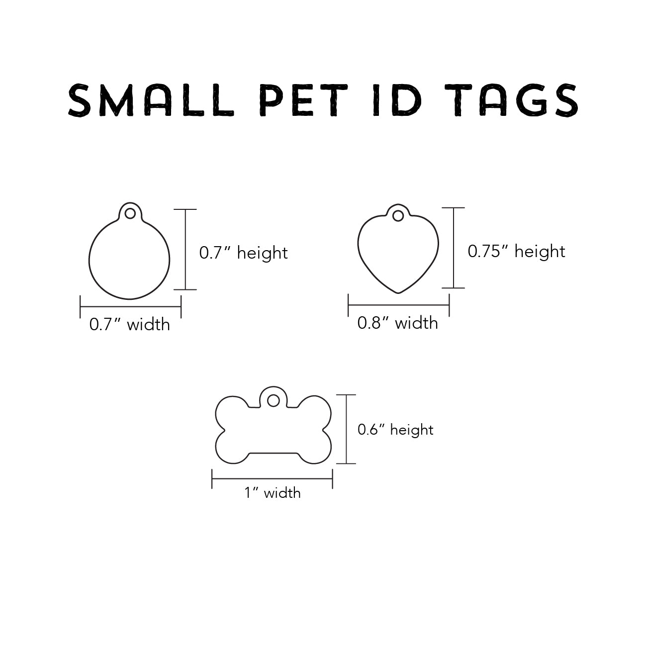 Faux Rose Gold Pet ID Tags
