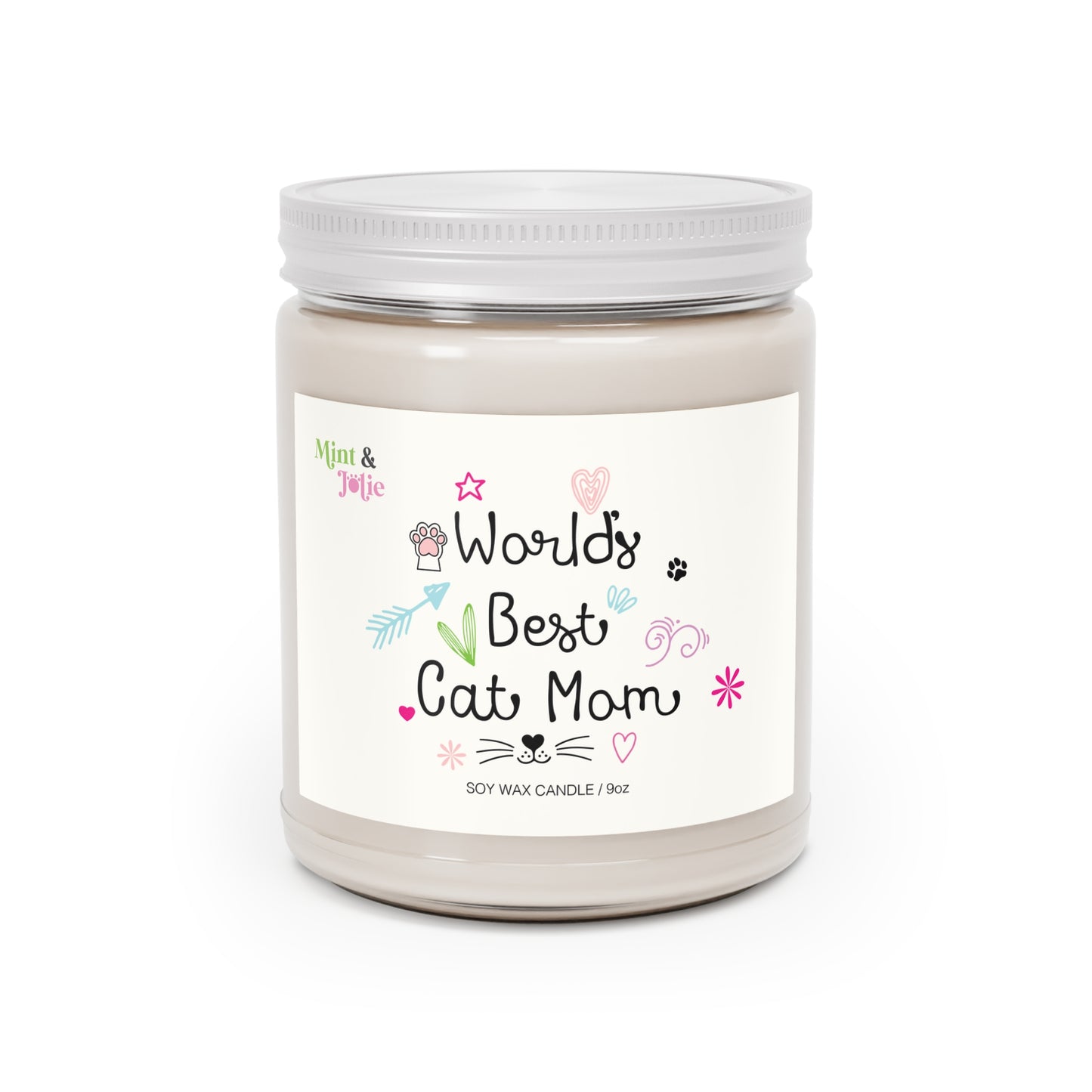 World's Best Cat Mom Scented Candles, 9oz